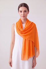 Soft Plain Coloured Silky Mix Scarf