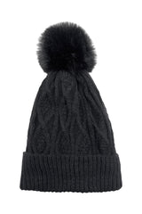 Women’s Winter Cosy Cable Knit Pom Pom Hat