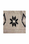 Women’s Nordic Pattern Faux Fur Pom Bobble Hat