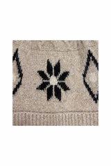 Women’s Nordic Pattern Faux Fur Pom Bobble Hat