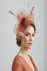 Elegant Floral Mesh Fascinator Headband