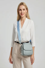 Mini Crossbody Bag with Textured Finish and Adjustable Strap