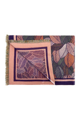 Women’s Multi-Tone Leaf Jacquard Scarf