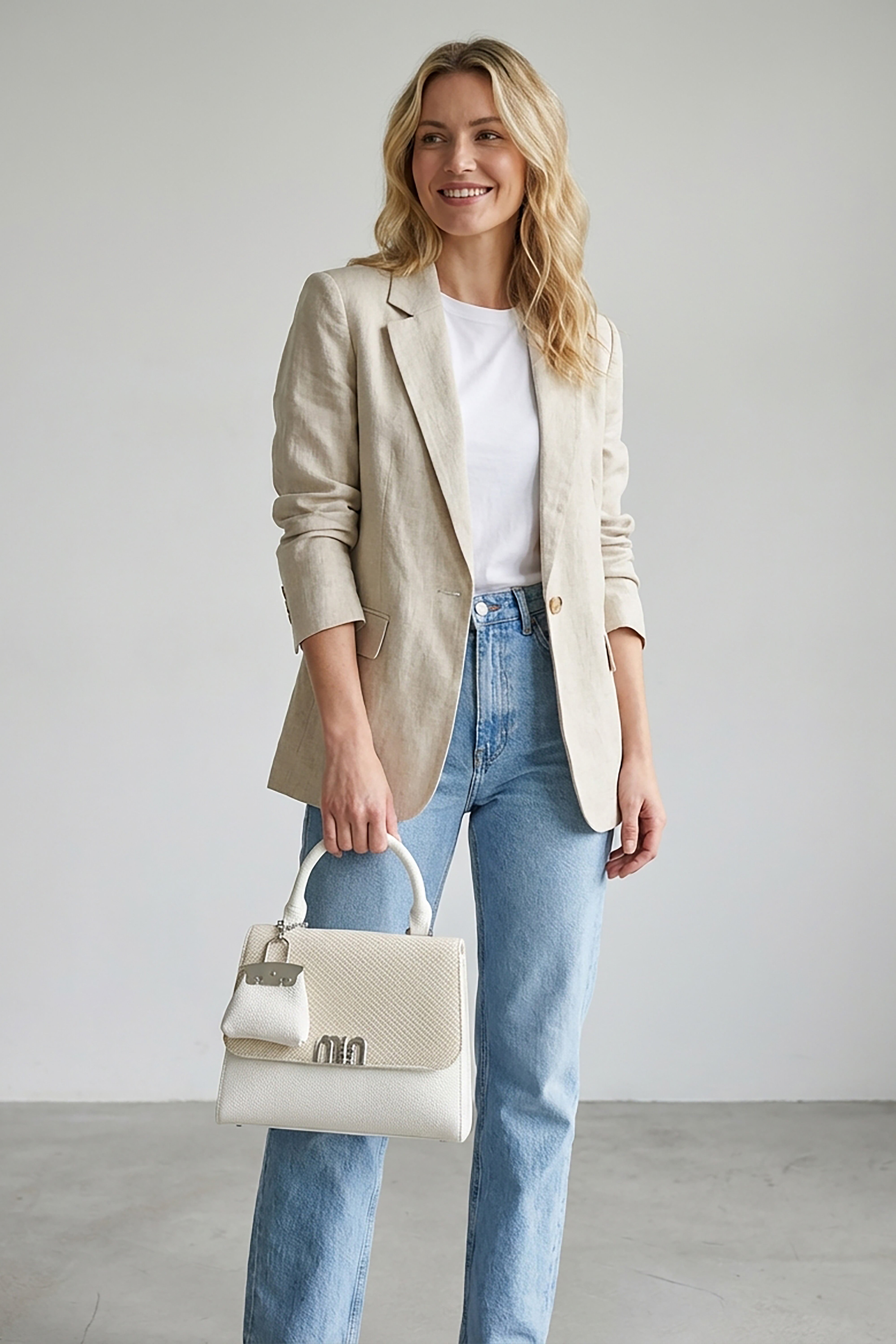 Structured Top Handle Crossbody Bag with Textured Finish