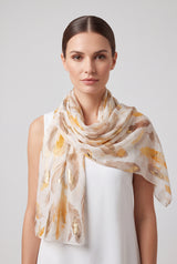 Feather Print Lightweight Scarf