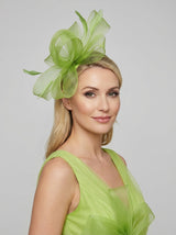 Elegant Mesh Bow Fascinator with Feather Detail