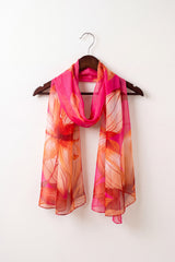 Watercolour Bright Floral Lightweight Scarf