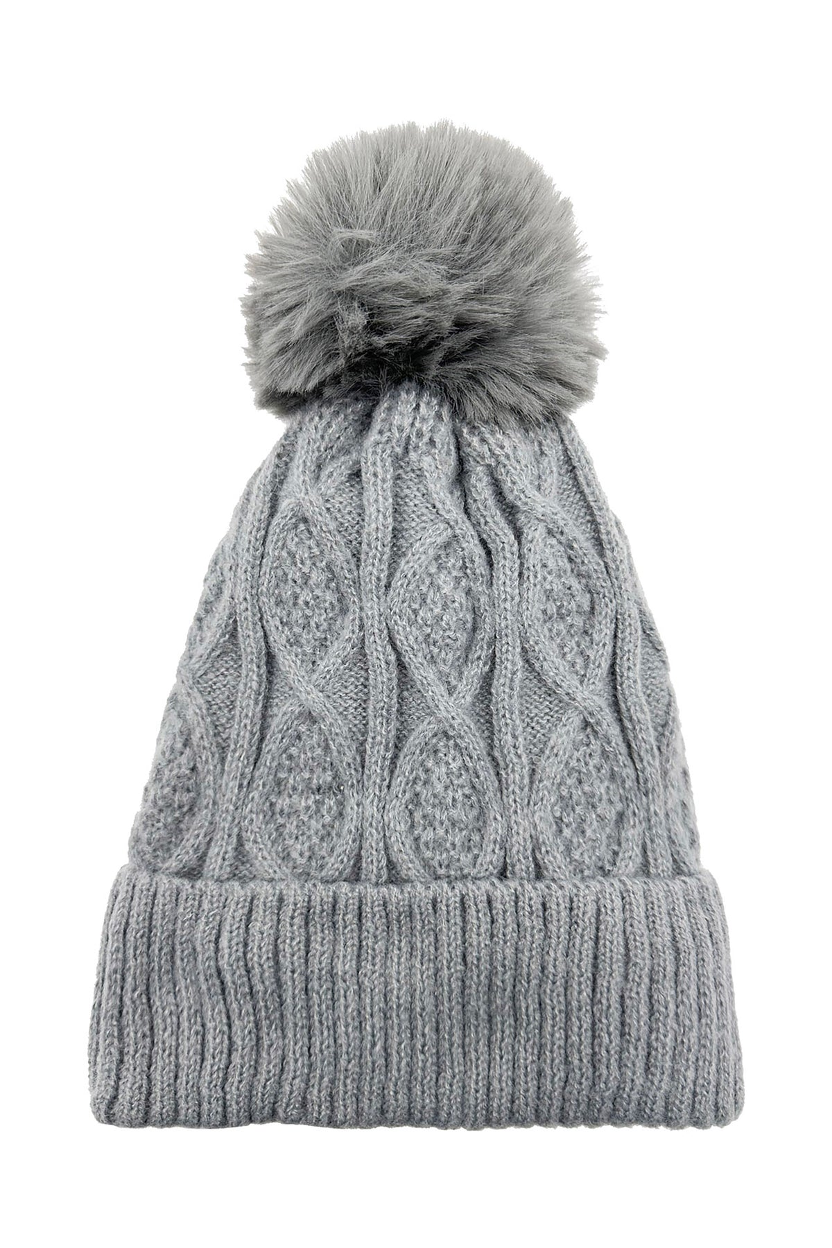 Women’s Winter Cosy Cable Knit Pom Pom Hat