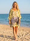 Printed Kaftan Beach Cover-Up Dress