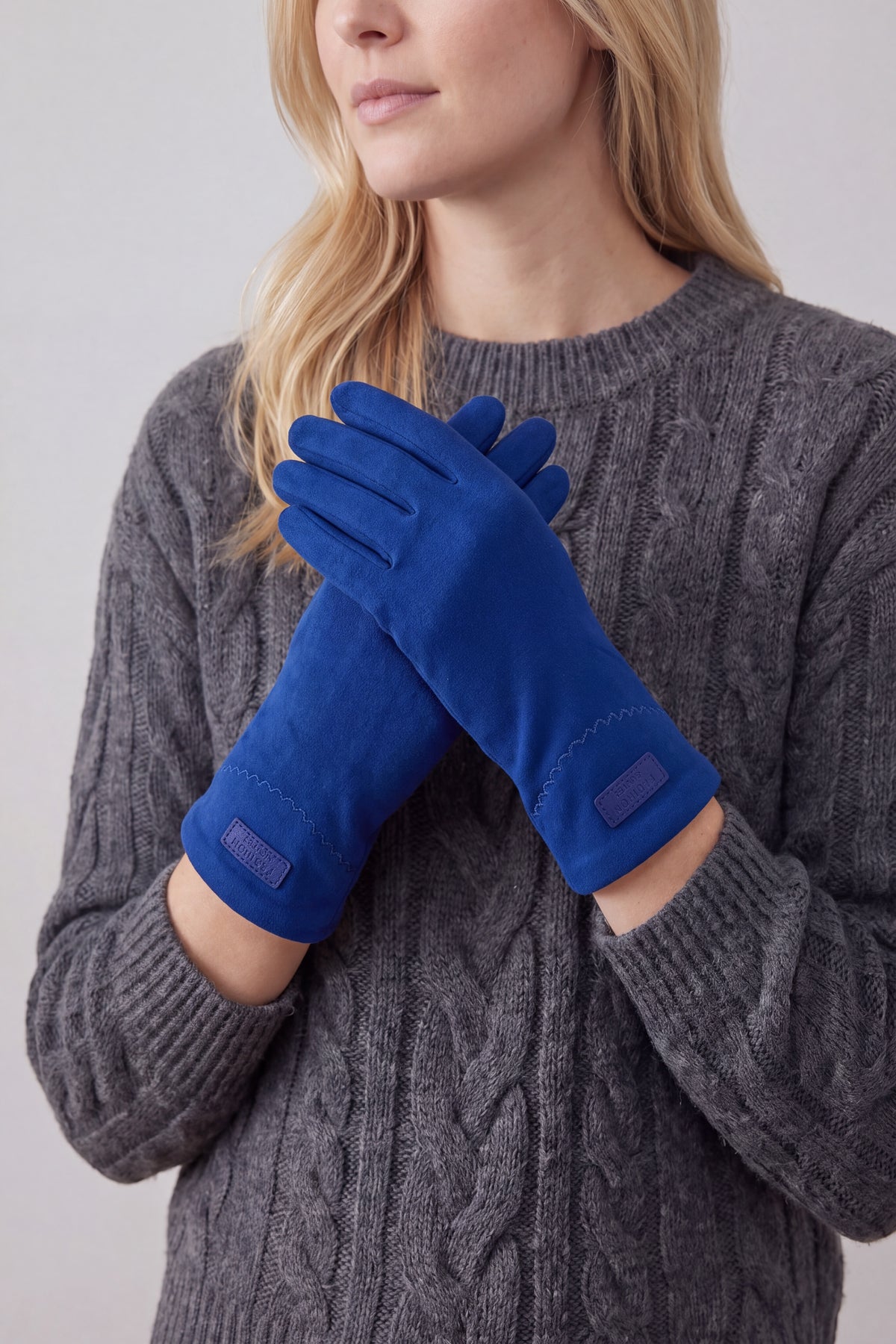 Plain Gloves with Single Stripe & Fleece Lining
