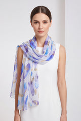 Feather Print Lightweight Scarf