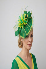 Elegant Feather & Sinamay Fascinator
