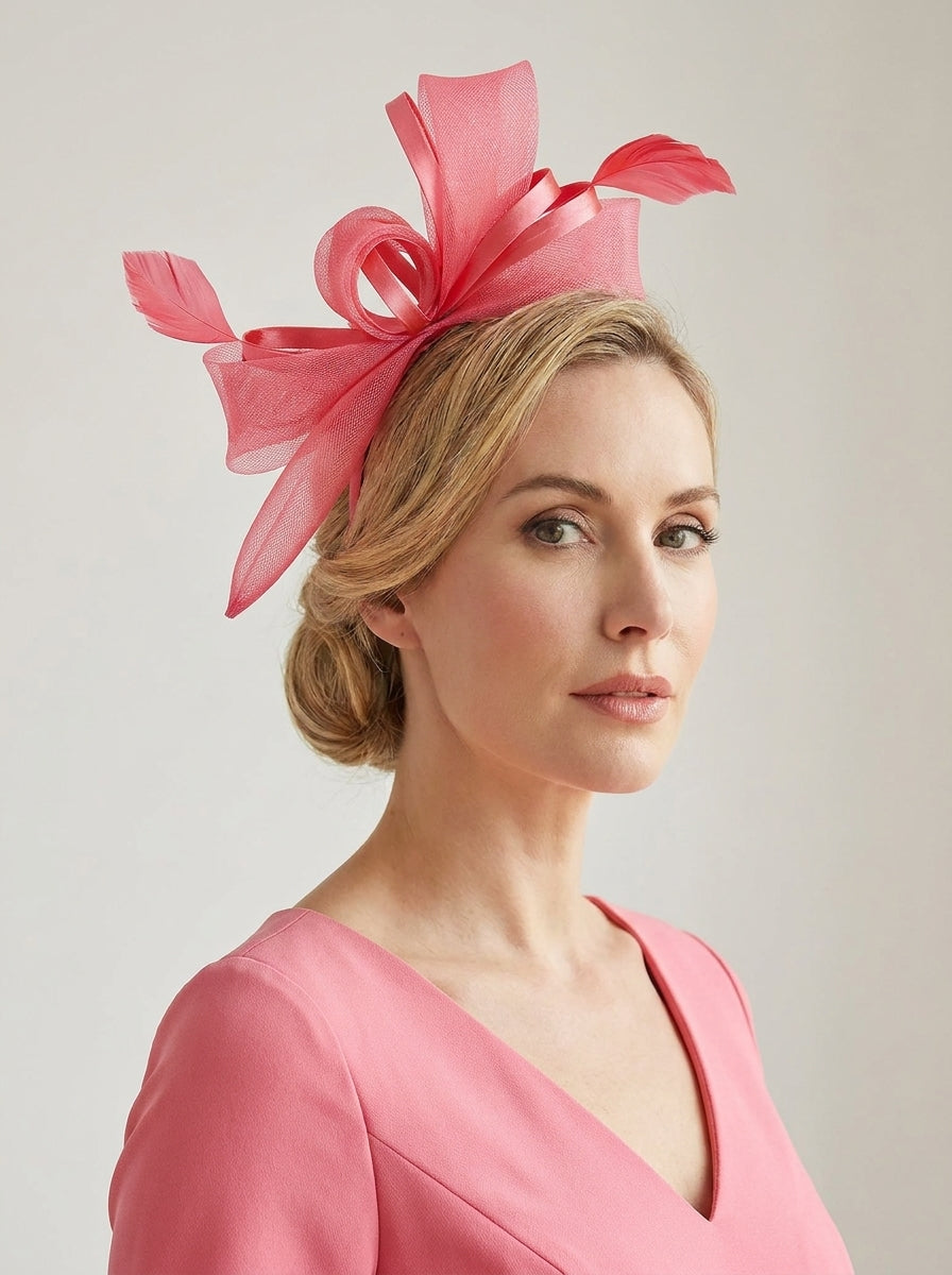 Structured Mesh Bow Fascinator Headband