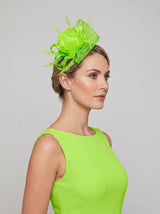 Feather & Mesh Flower Fascinator with clip and hair band