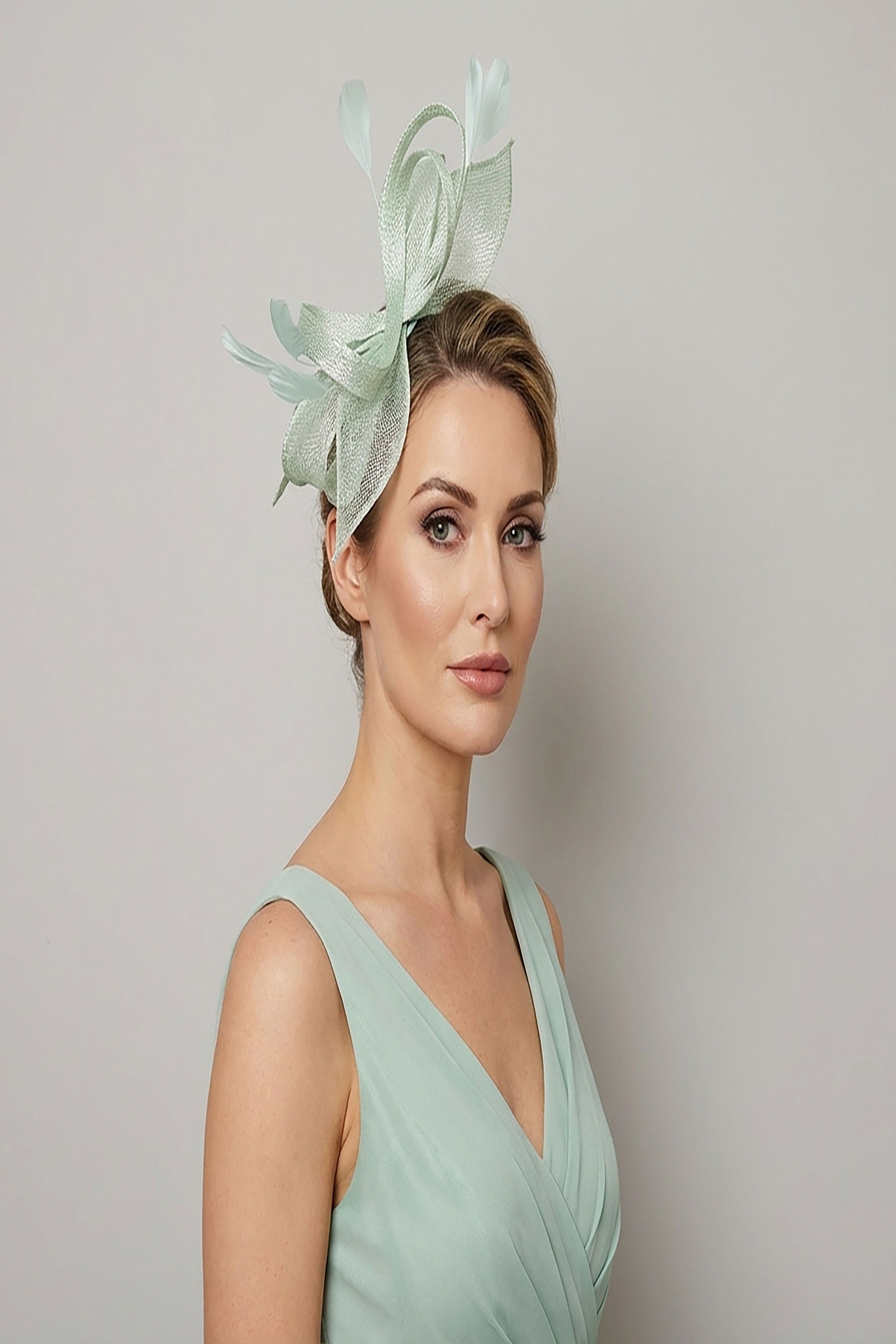 Sculpted Twist Mesh Fascinator Headband