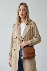 Mini Crossbody Bag with Textured Finish and Adjustable Strap