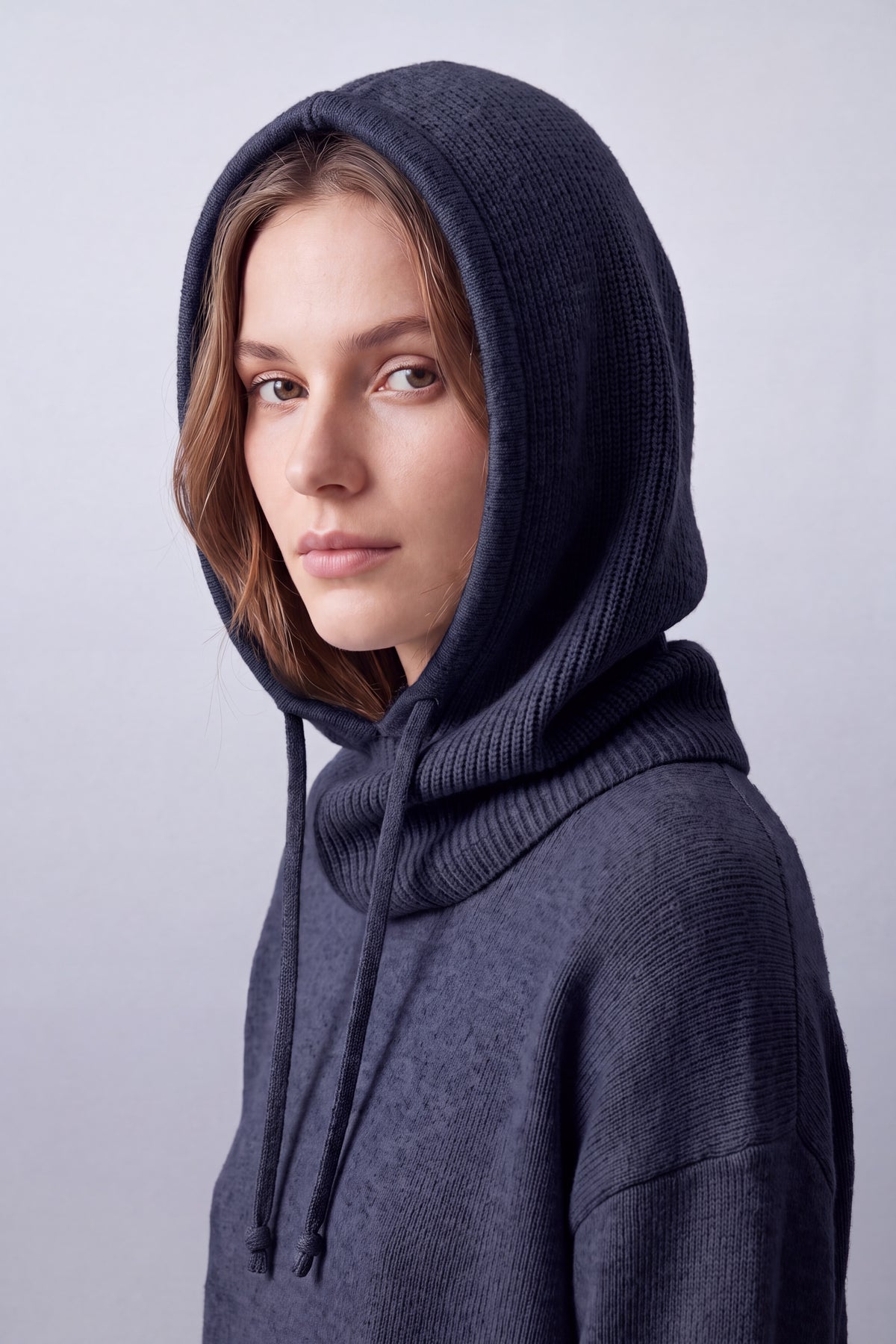 Soft Knitted Balaclava Hood – 2-in-1 Hat & Scarf