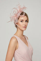 Ladies Loop Bow Feather Fascinator Headband Wedding & Race Day
