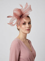 Elegant Mesh Bow Fascinator with Feather Detail