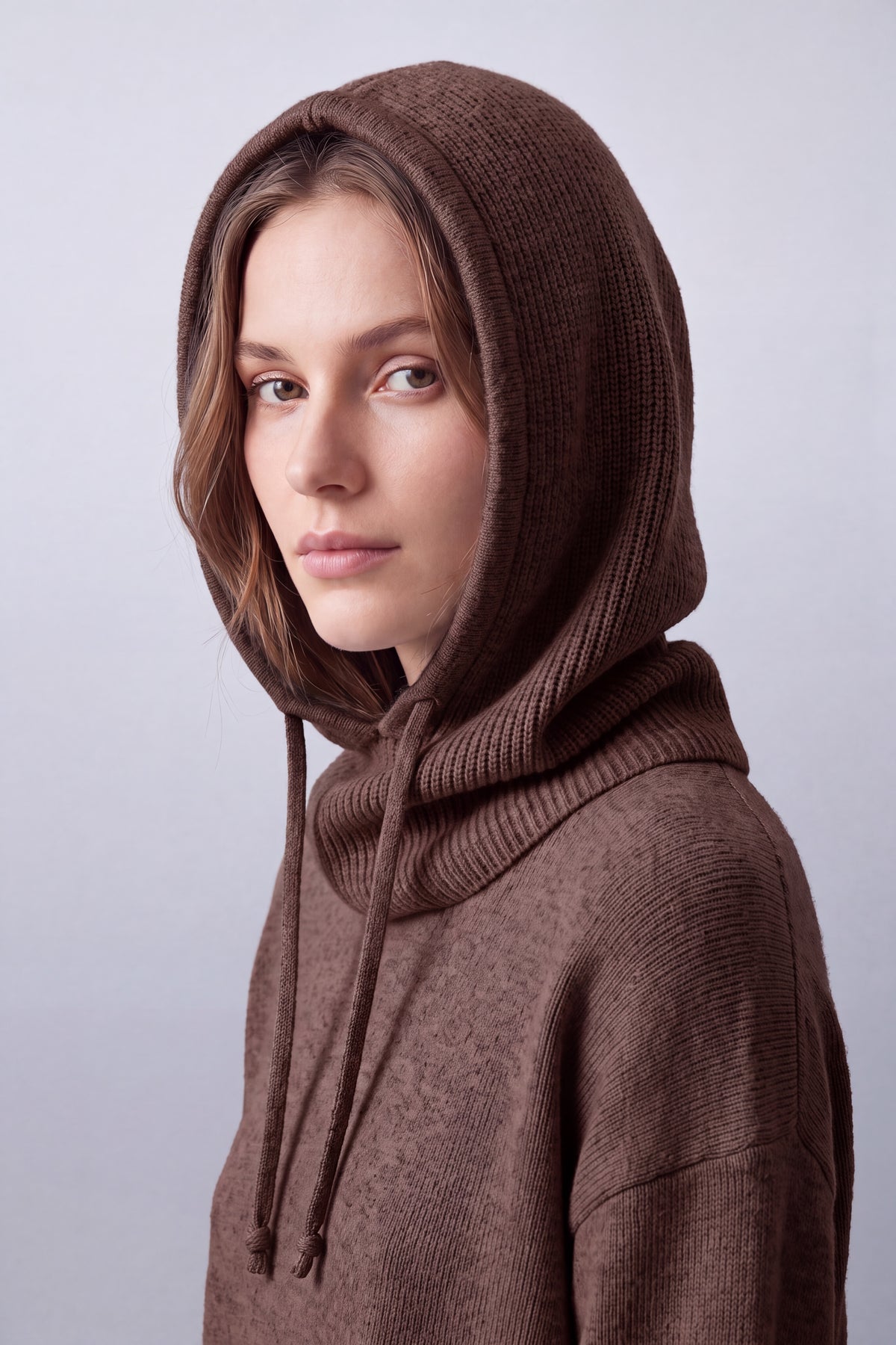 Soft Knitted Balaclava Hood – 2-in-1 Hat & Scarf
