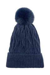 Women’s Winter Cosy Cable Knit Pom Pom Hat