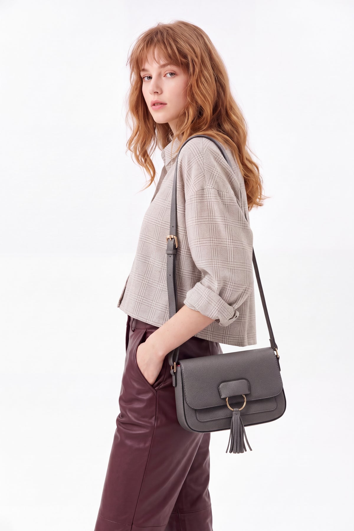 Women’s Soft Suede Hobo Bag with Adjustable Shoulder Strap