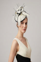 Elegant Feather & Sinamay Fascinator