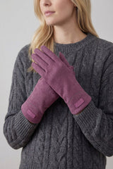 Plain Gloves with Single Stripe & Fleece Lining
