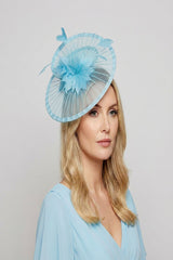 Classic Disc Fascinator with Feather Flower Detail