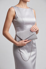 Envelope Clutch Bag with Gold Chain Strap