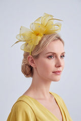 Embellished Diamond Mesh Bow Fascinator