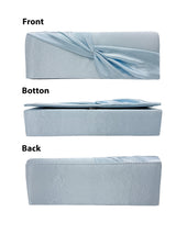 Luxury Satin Twist Knot Evening Clutch Bag with Detachable Chain