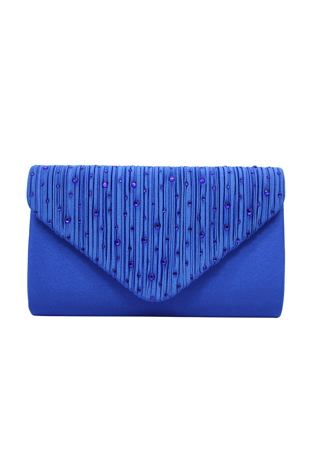 Embellished Envelope Clutch Bag with Gold Chain Strap