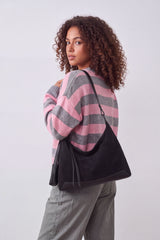 Women’s Soft Suede Hobo Bag with Adjustable Shoulder Strap