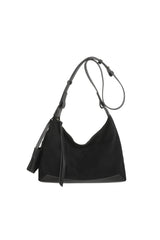 Women’s Soft Suede Hobo Bag with Adjustable Shoulder Strap