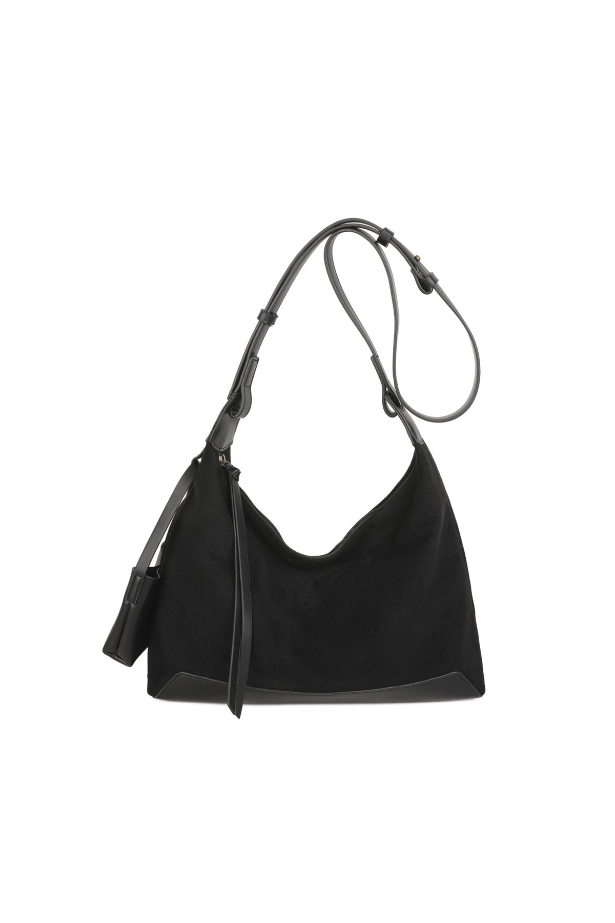 Women’s Soft Suede Hobo Bag with Adjustable Shoulder Strap