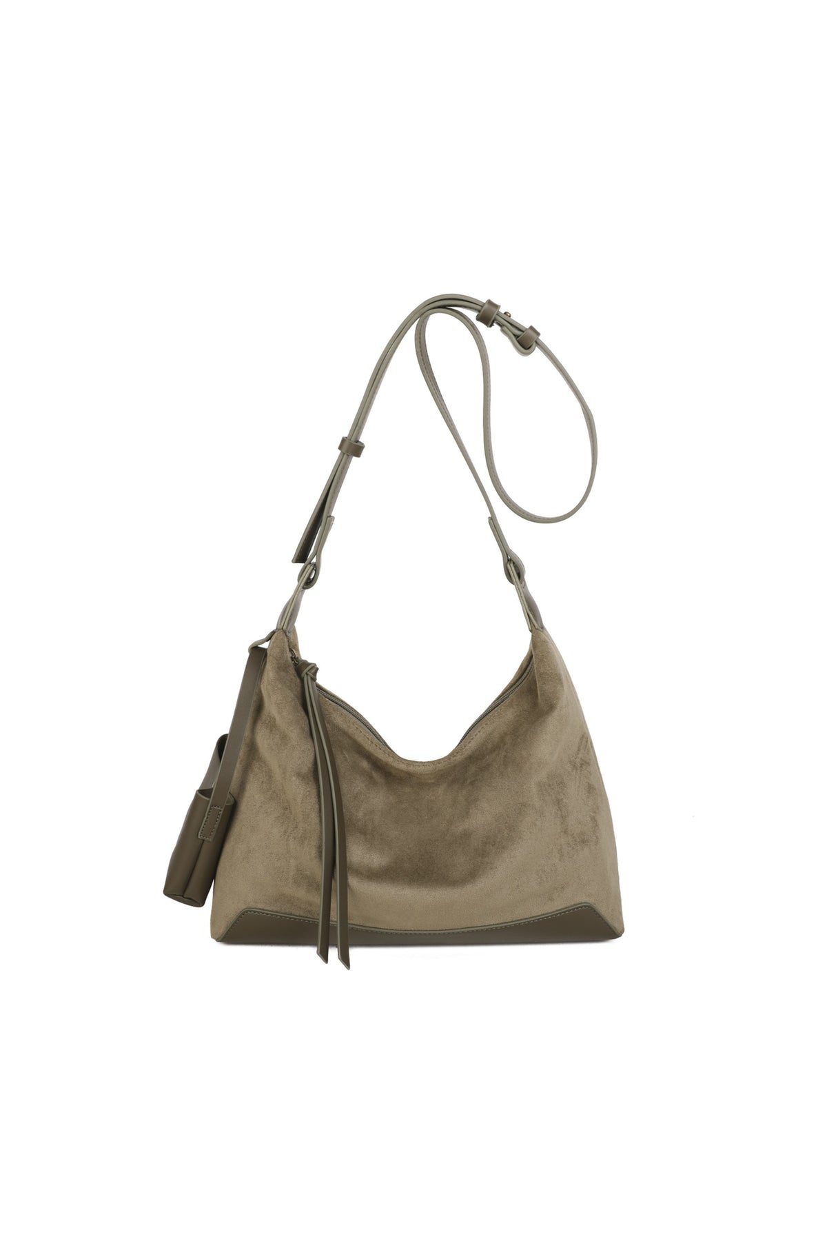 Women’s Soft Suede Hobo Bag with Adjustable Shoulder Strap
