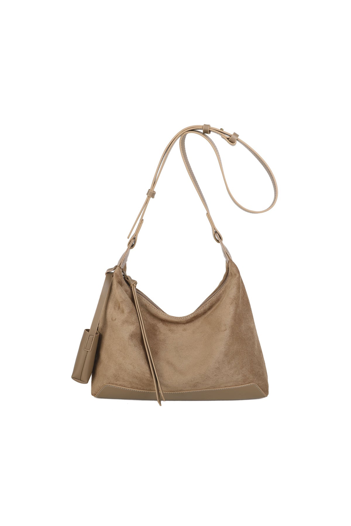 Women’s Soft Suede Hobo Bag with Adjustable Shoulder Strap