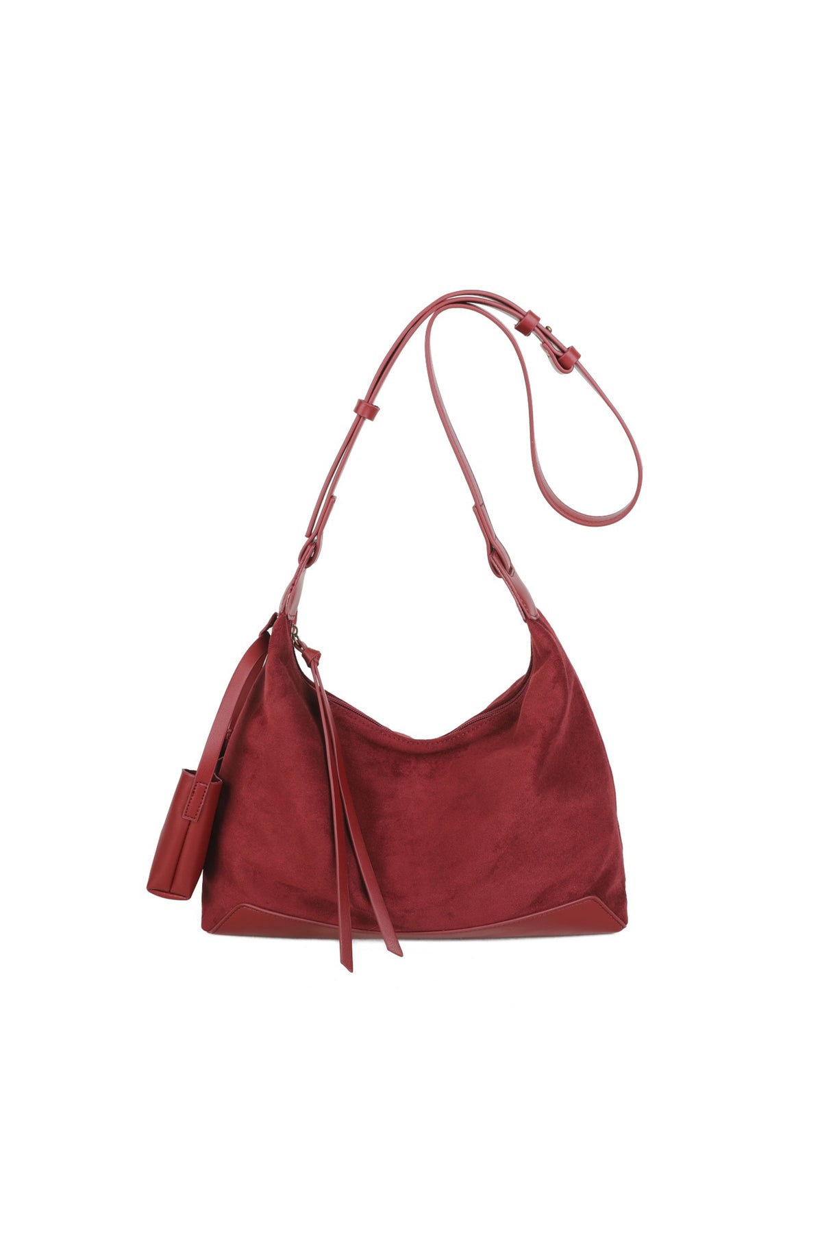 Women’s Soft Suede Hobo Bag with Adjustable Shoulder Strap