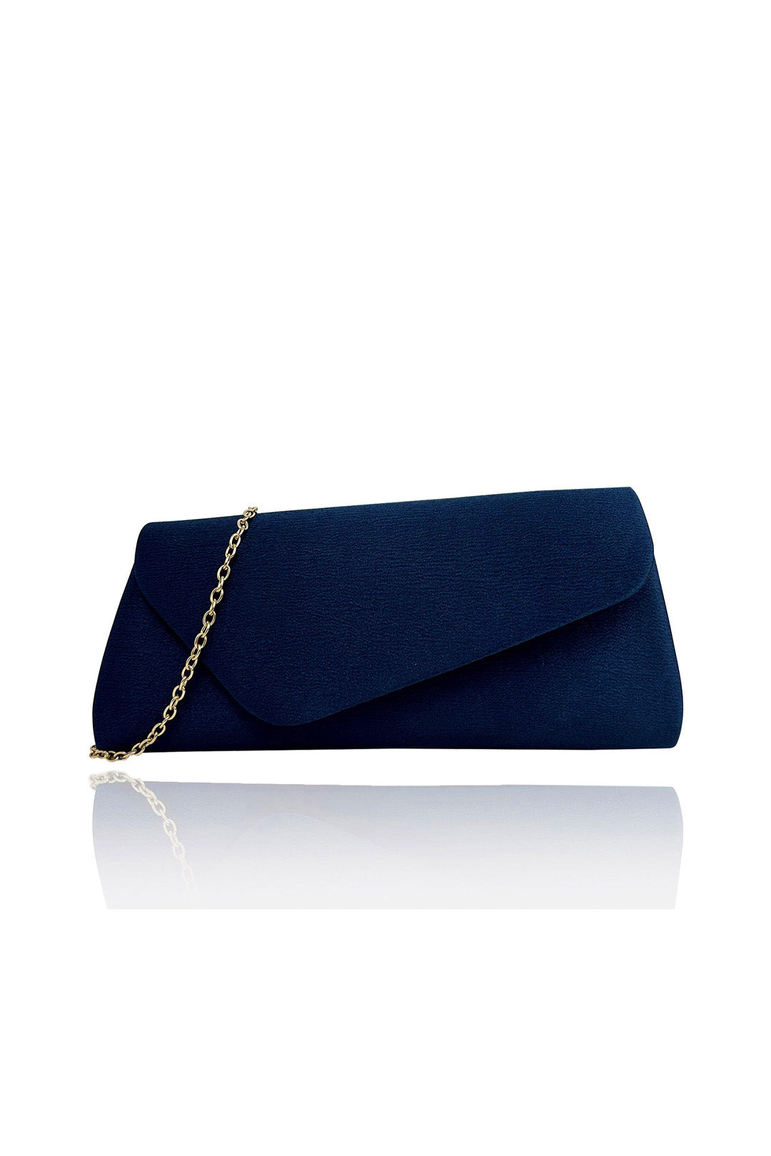 Envelope Clutch Bag with Gold Chain Strap