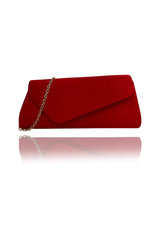 Envelope Clutch Bag with Gold Chain Strap