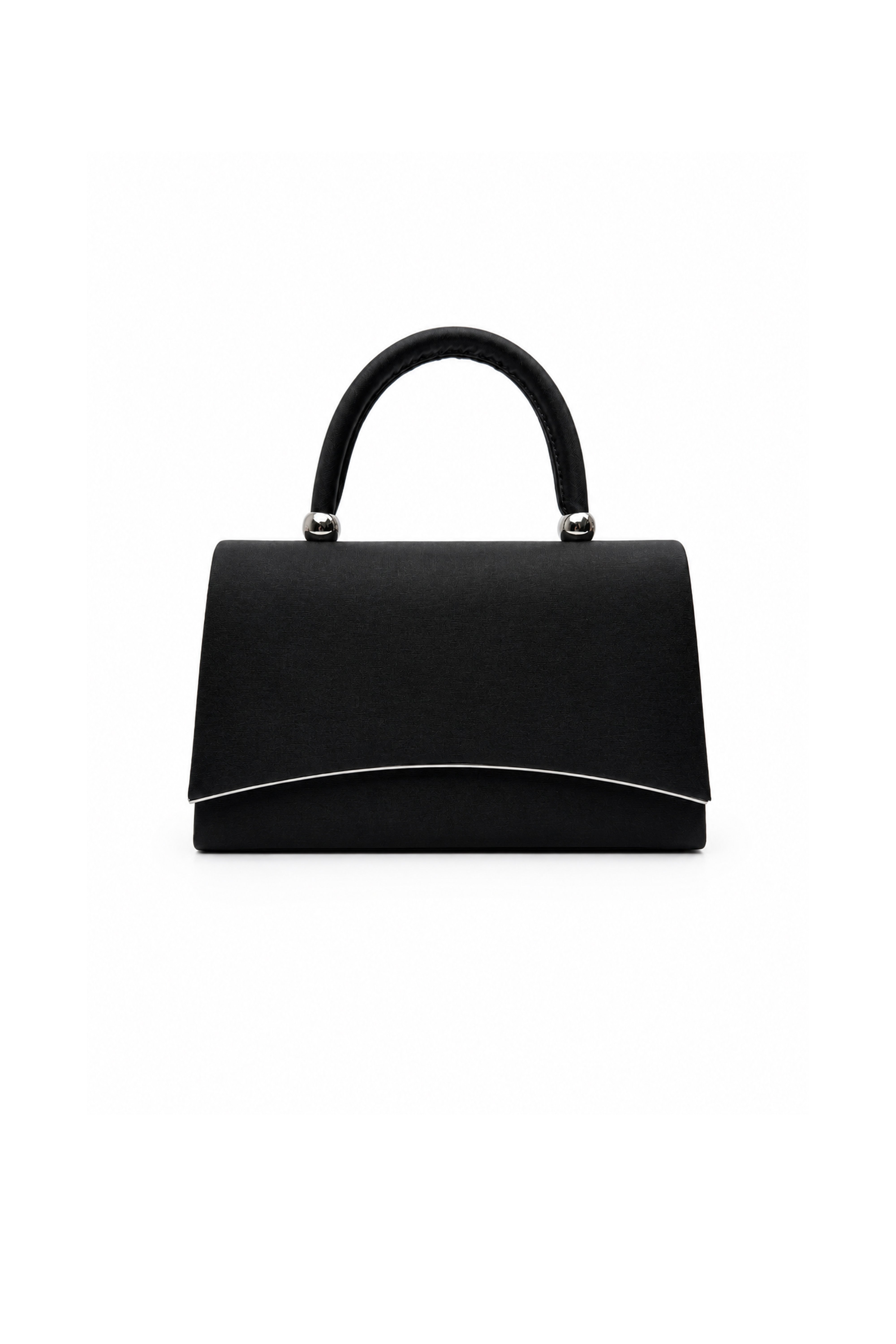 Women’s Metallic Textured Top Handle Occasion Bag with Chain Strap