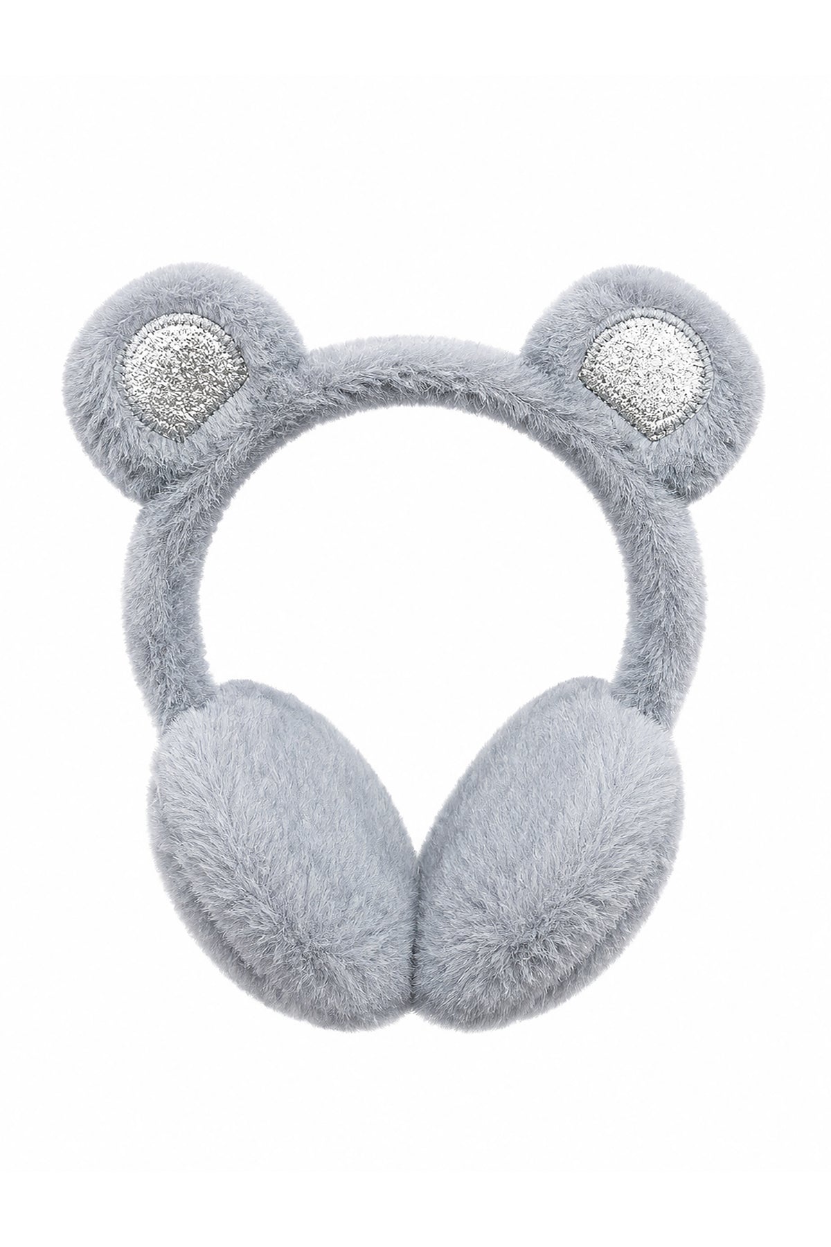 Kids' Plush Bear-Ear Earmuffs