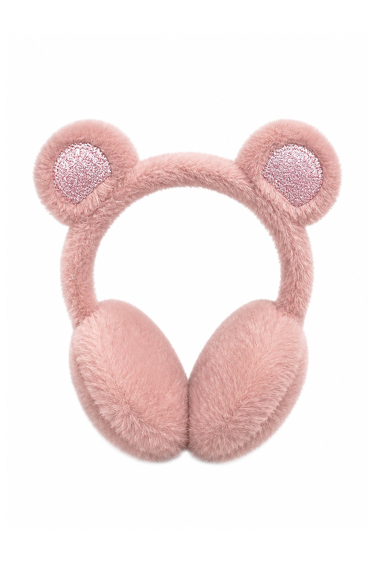 Kids' Plush Bear-Ear Earmuffs