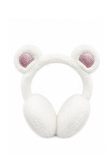 Kids' Plush Bear-Ear Earmuffs