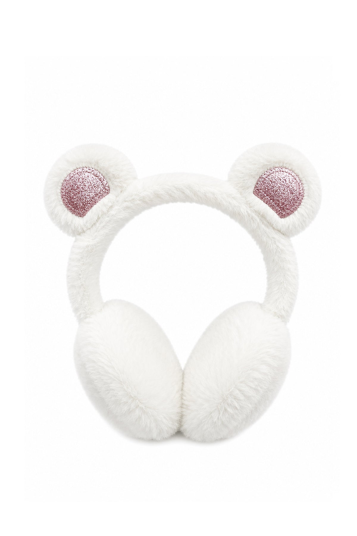 Kids' Plush Bear-Ear Earmuffs