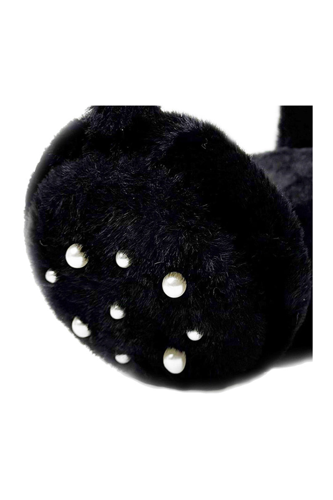 Fluffy Earmuffs with Pearl Detail