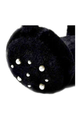 Fluffy Earmuffs with Pearl Detail