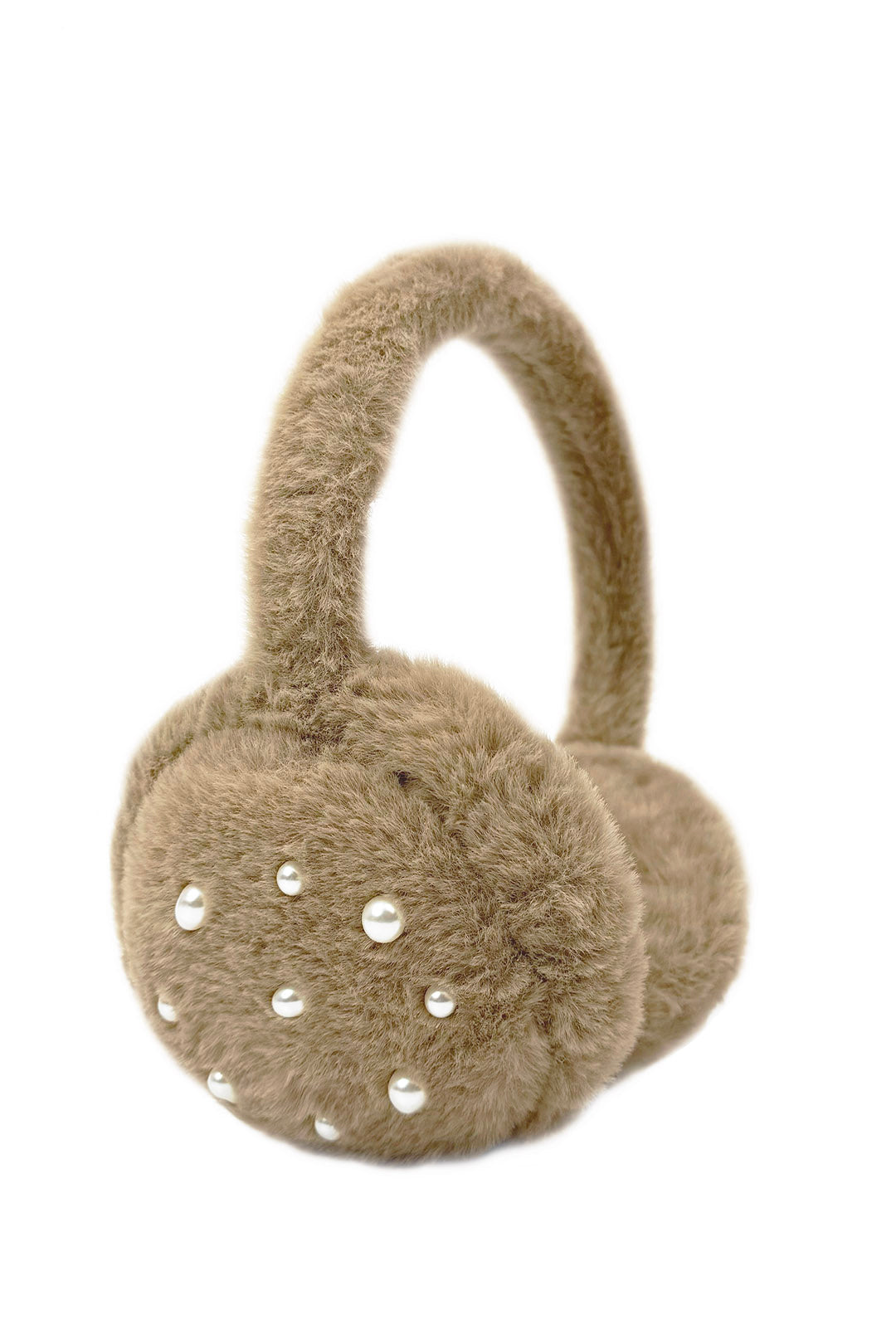 Fluffy Earmuffs with Pearl Detail