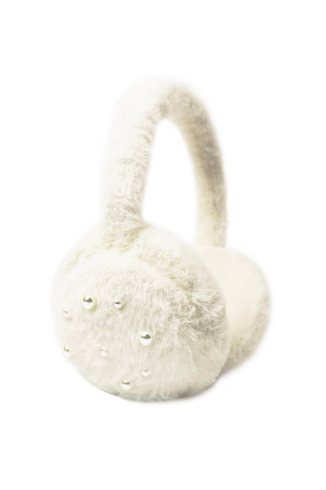 Fluffy Earmuffs with Pearl Detail